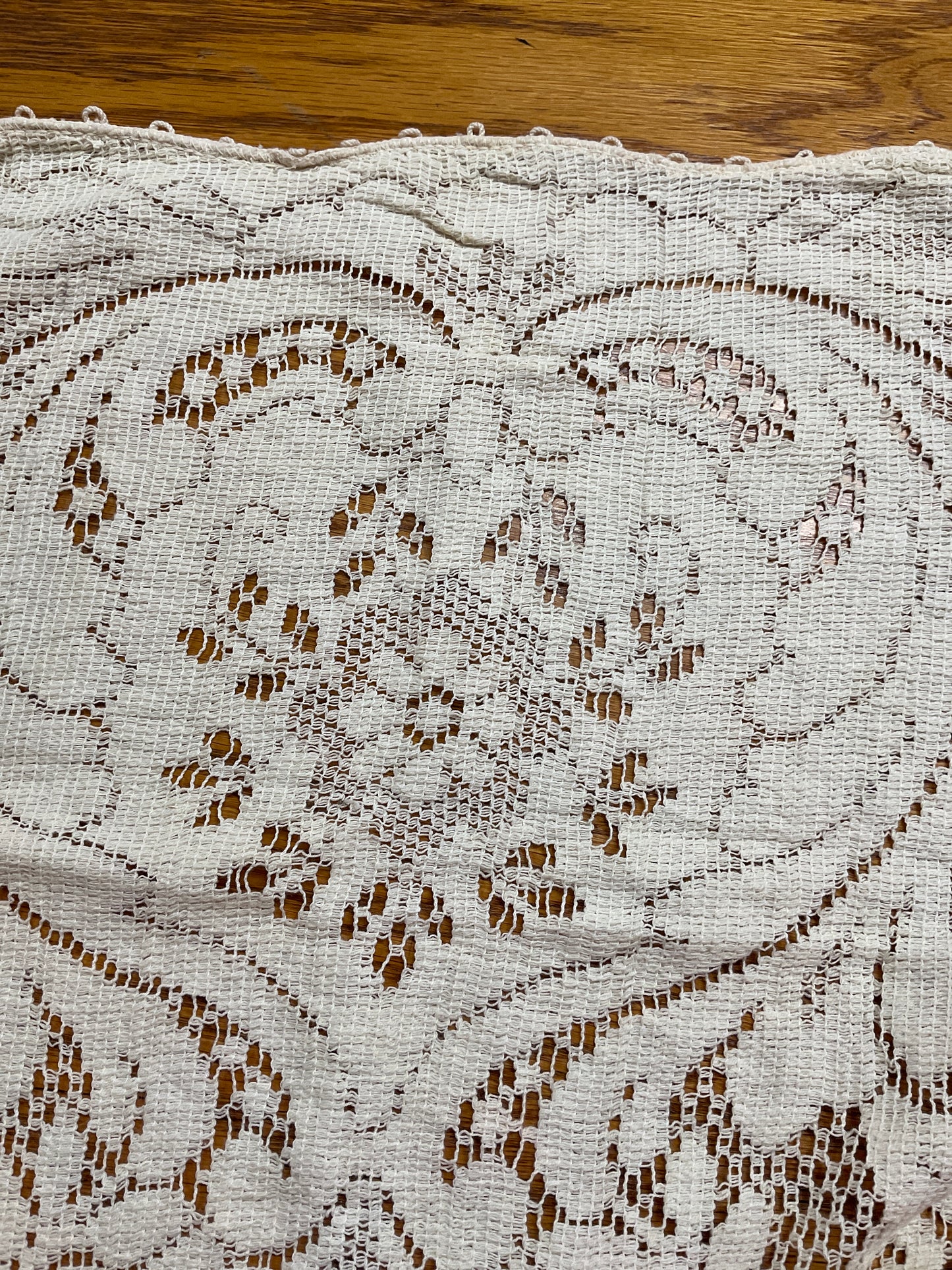 Antique Lace Runner. 30”x 14”