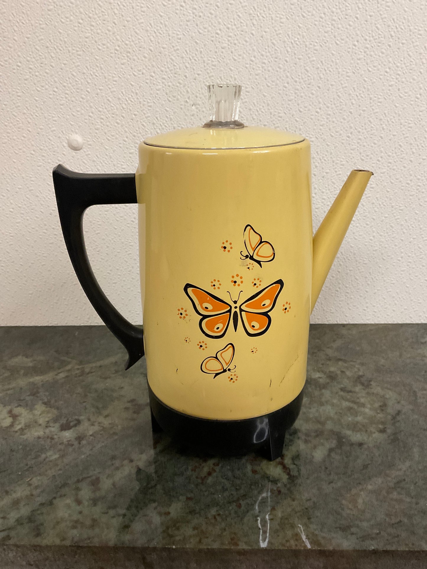 Vintage West Bend Butterflies Percolator