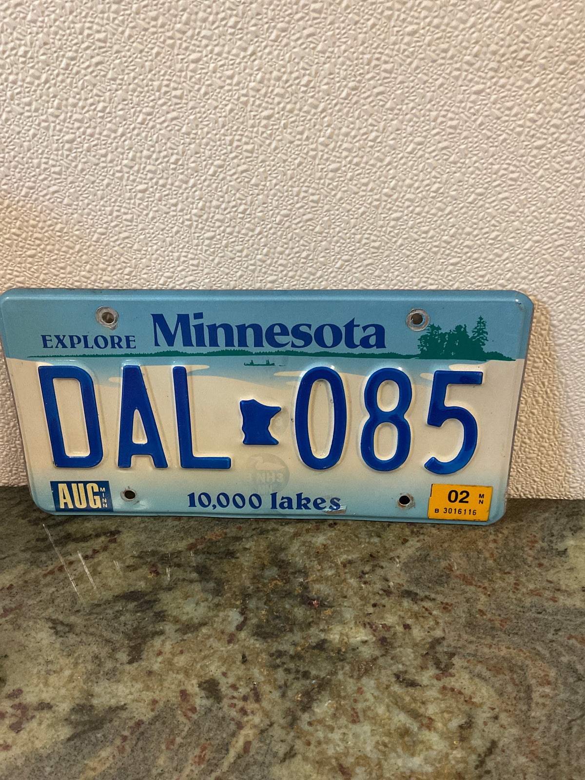 Vintage Minnesota License Plate