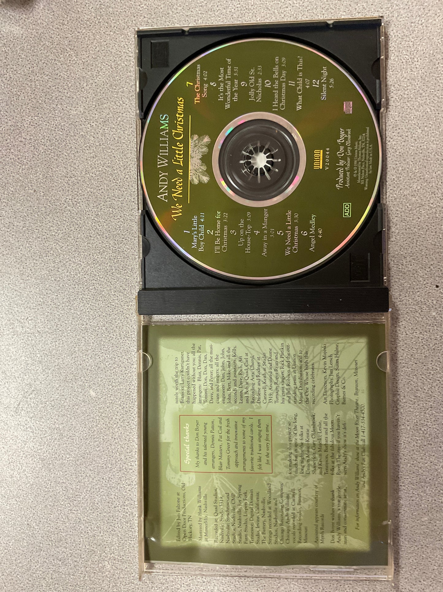 CD Andy Williams We Need A Little Christmas