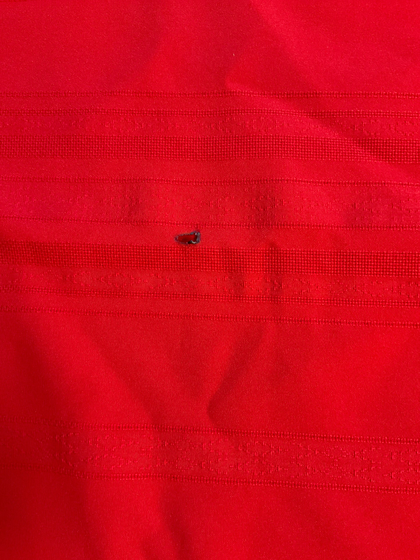 Red Polyester Table Cloth 60” x 98”