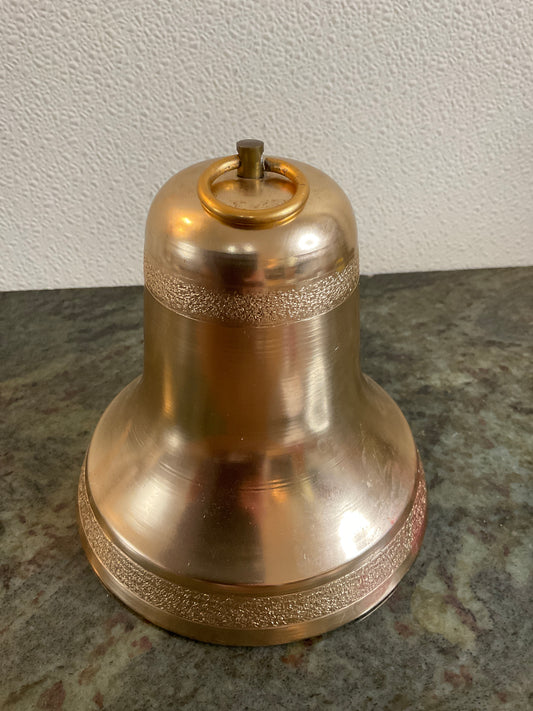 Vintage Metal Bell with pull string to play Music