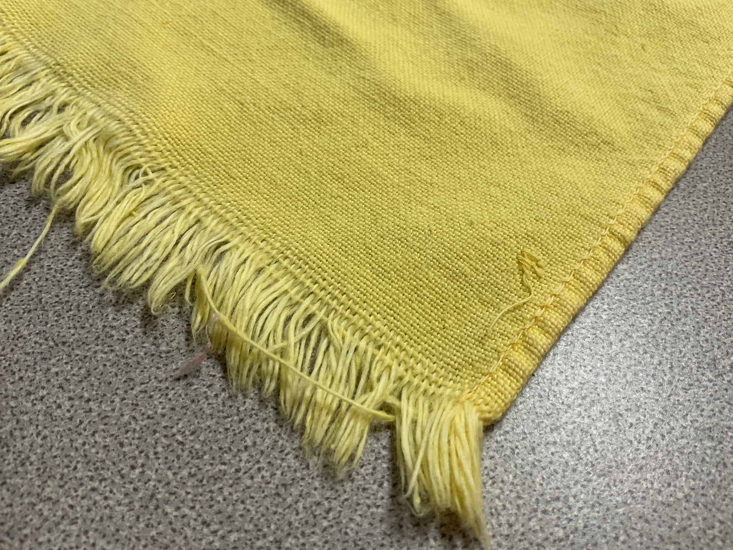 Yellow Cloth Table Runner 29” x 16”