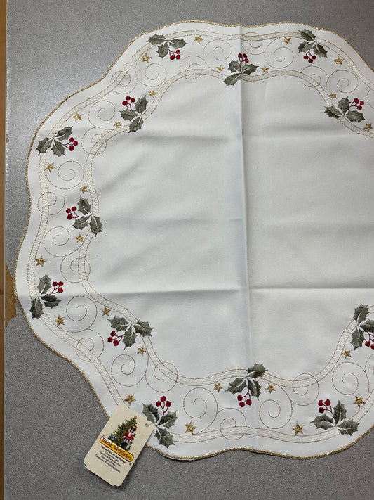 Christmas Embroidered Table Topper