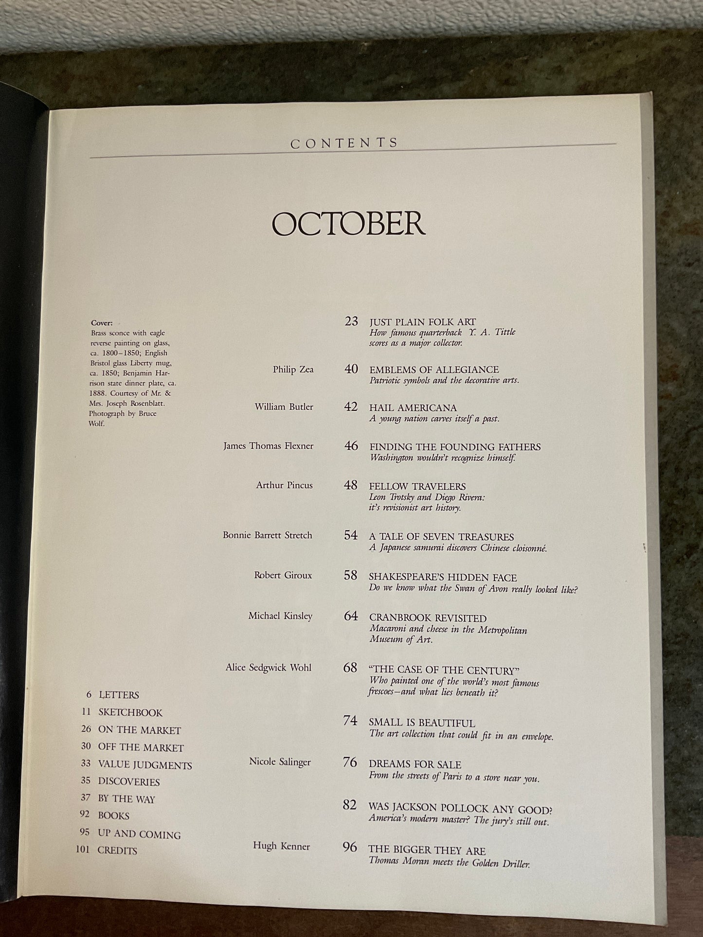 Art & Antiques Magazine October 1984