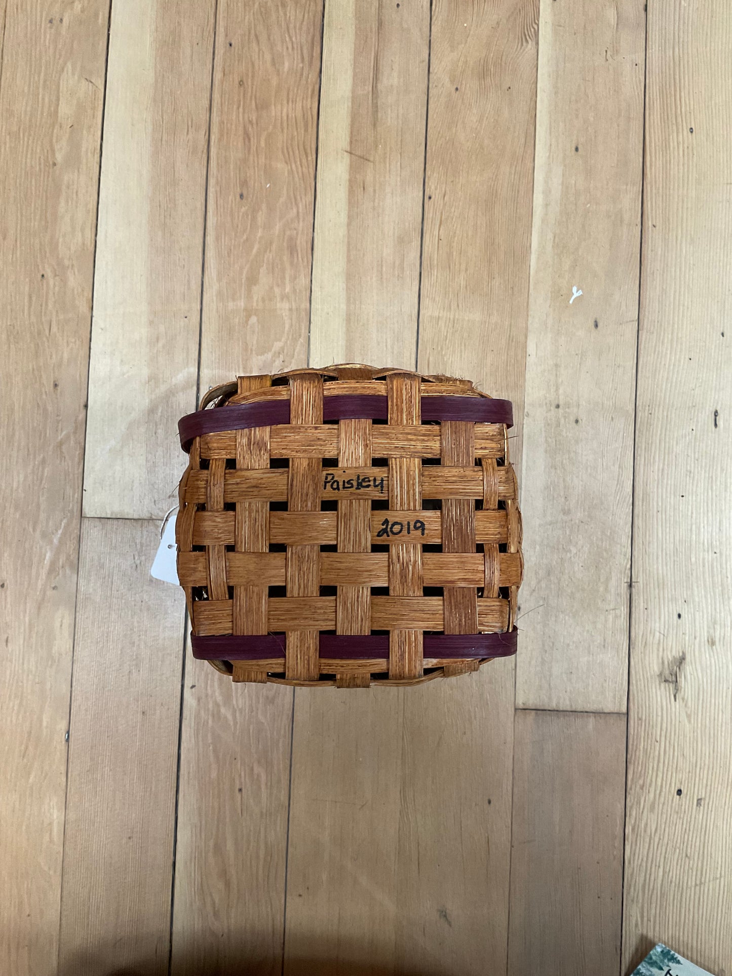 Tall Basket- Hand Woven in Iowa