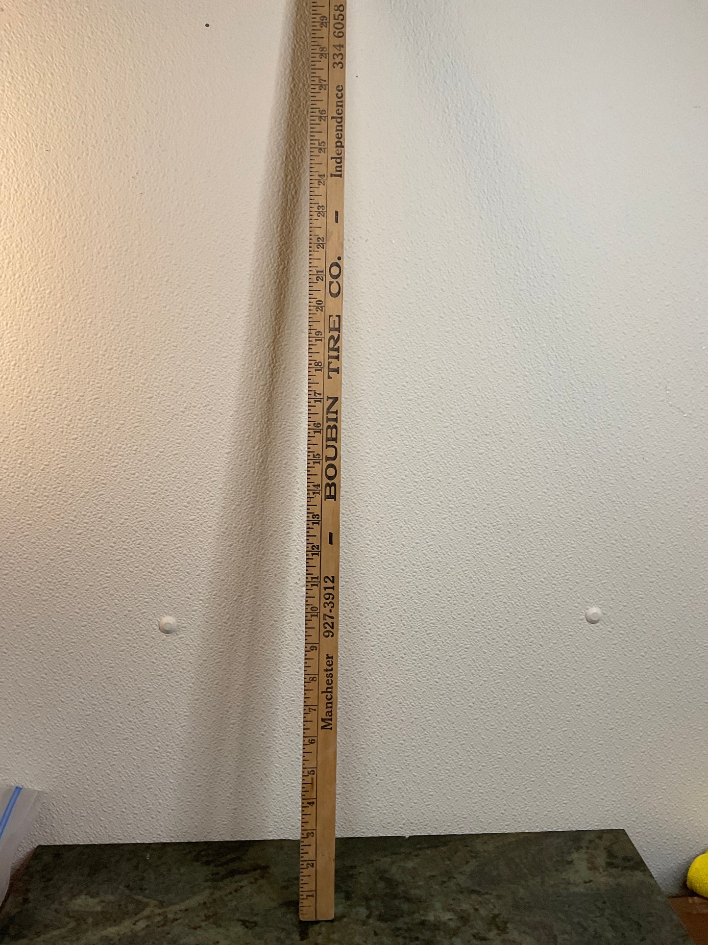 Boudin Tire Company Yardstick