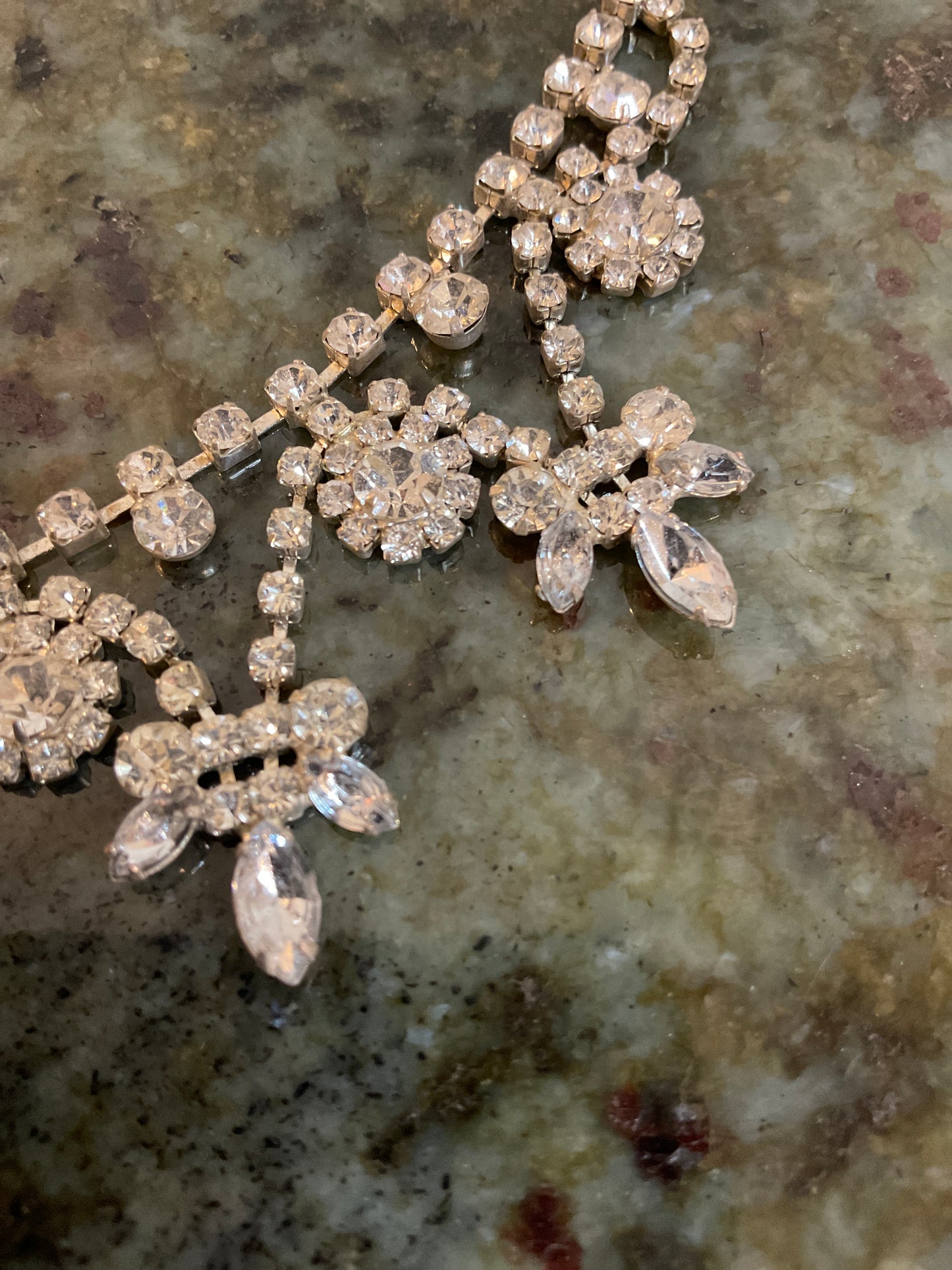 Silver and Rhinestone Necklace