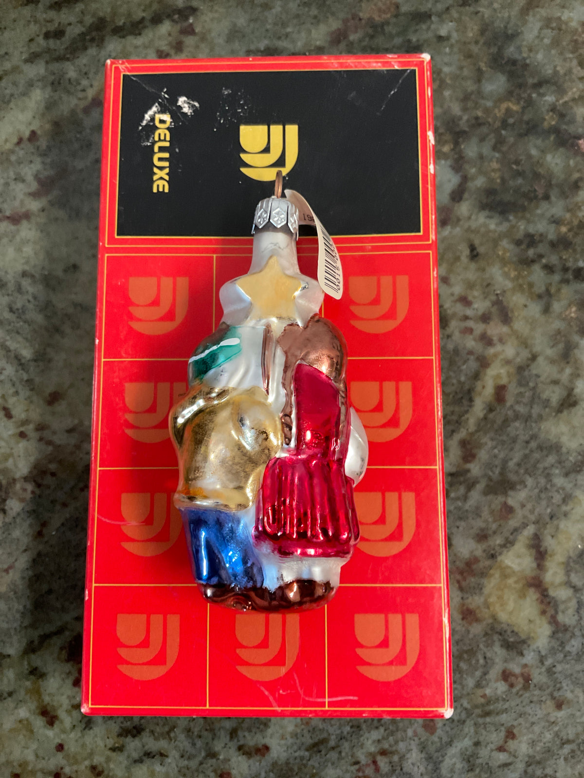 Vintage Hand-Blown Mercury Glass Christmas Ornament