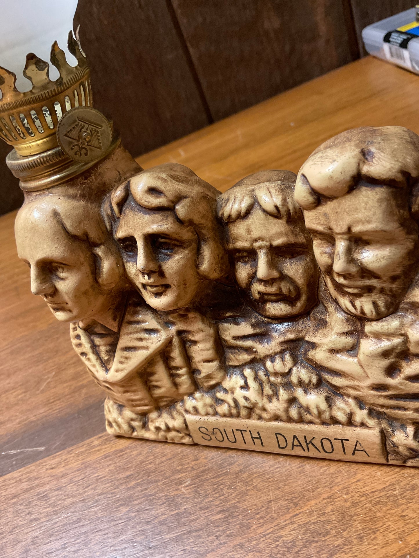 Vintage South Dakota Mini Oil Lamp