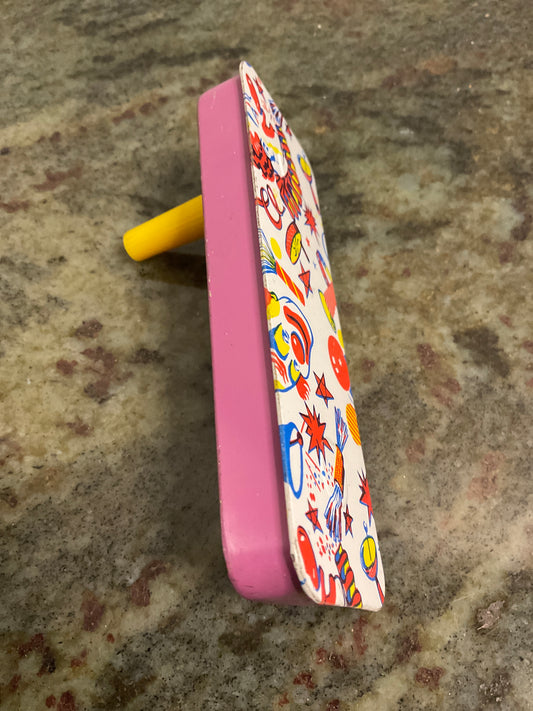 Metal Noise Maker w/Clowns