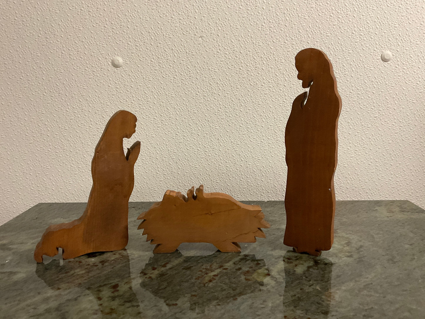 3 Pc. Wooden Nativity Set
