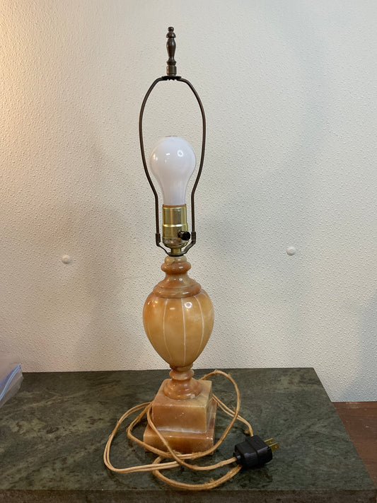 Vintage Alabaster Urn Table Lamp