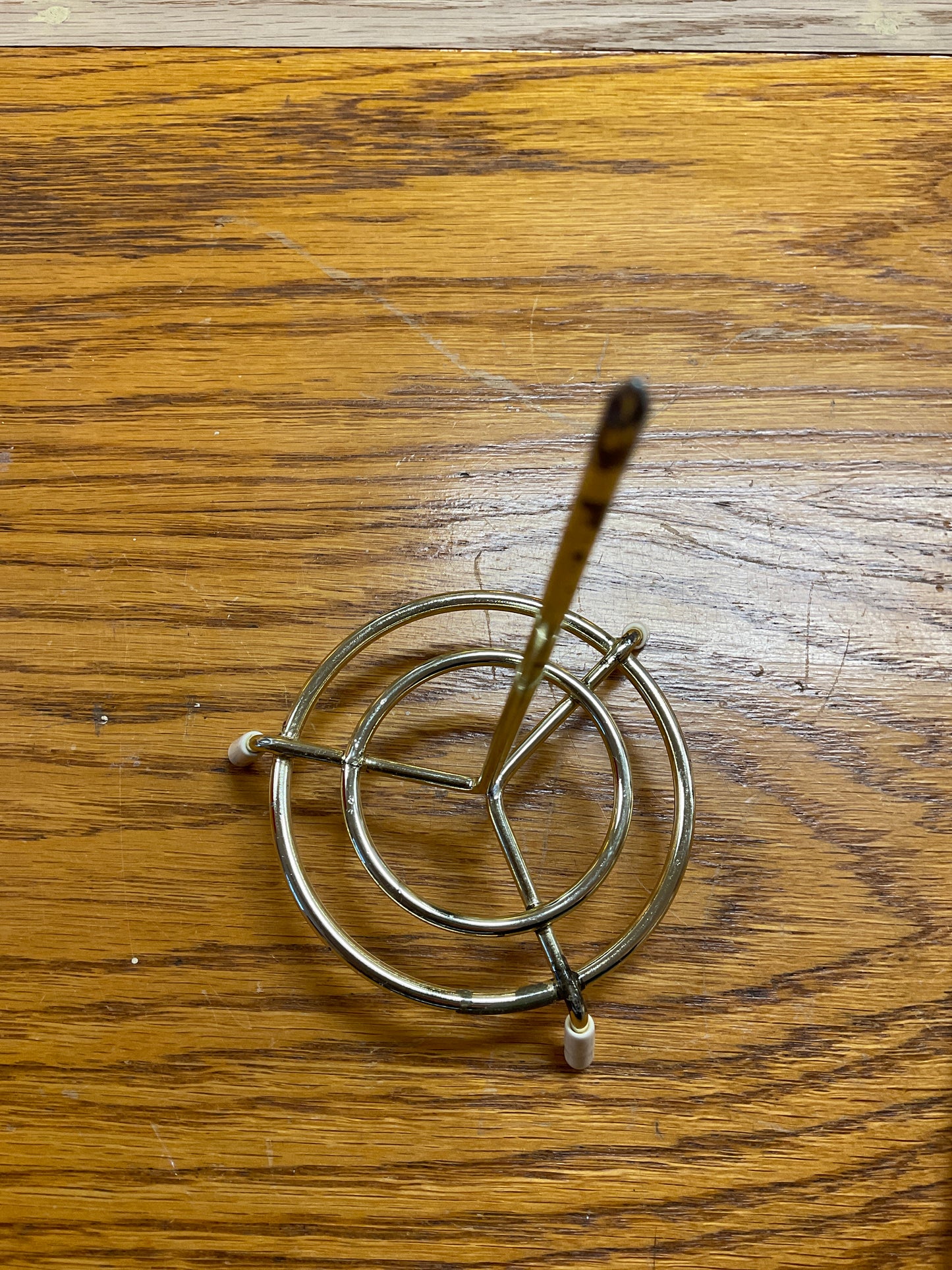 Vintage Gold Tone Metal Receipt Spike