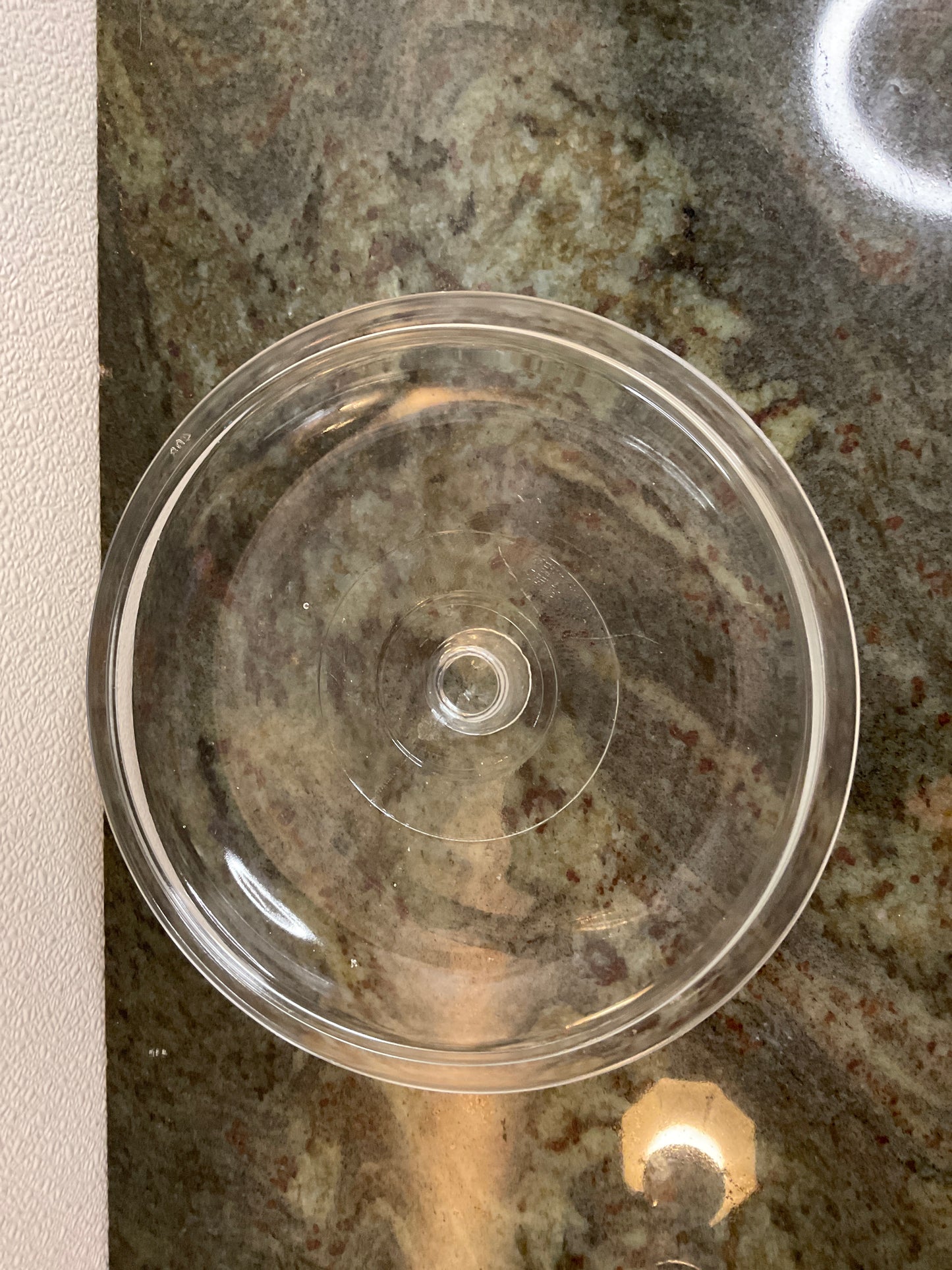 Vtg 8” Pyrex Glass Lid with Glass Knob #408