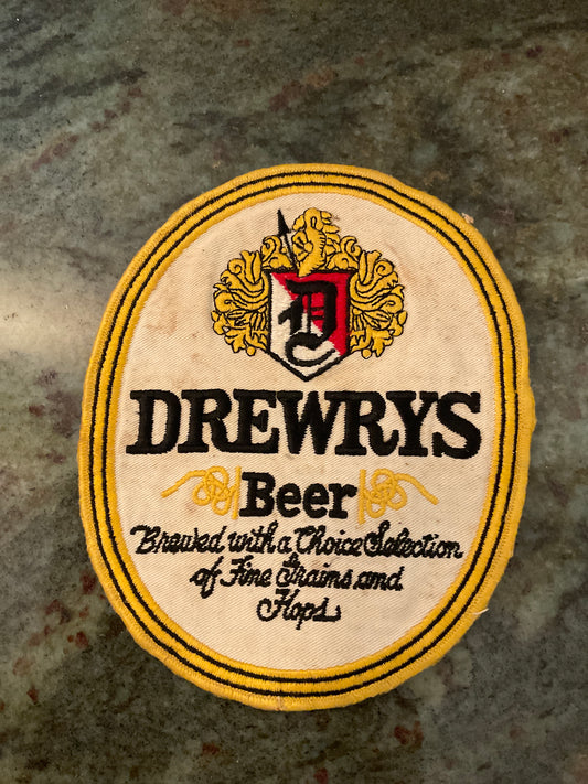 Vintage Drewrys Beer Embroidered Patch