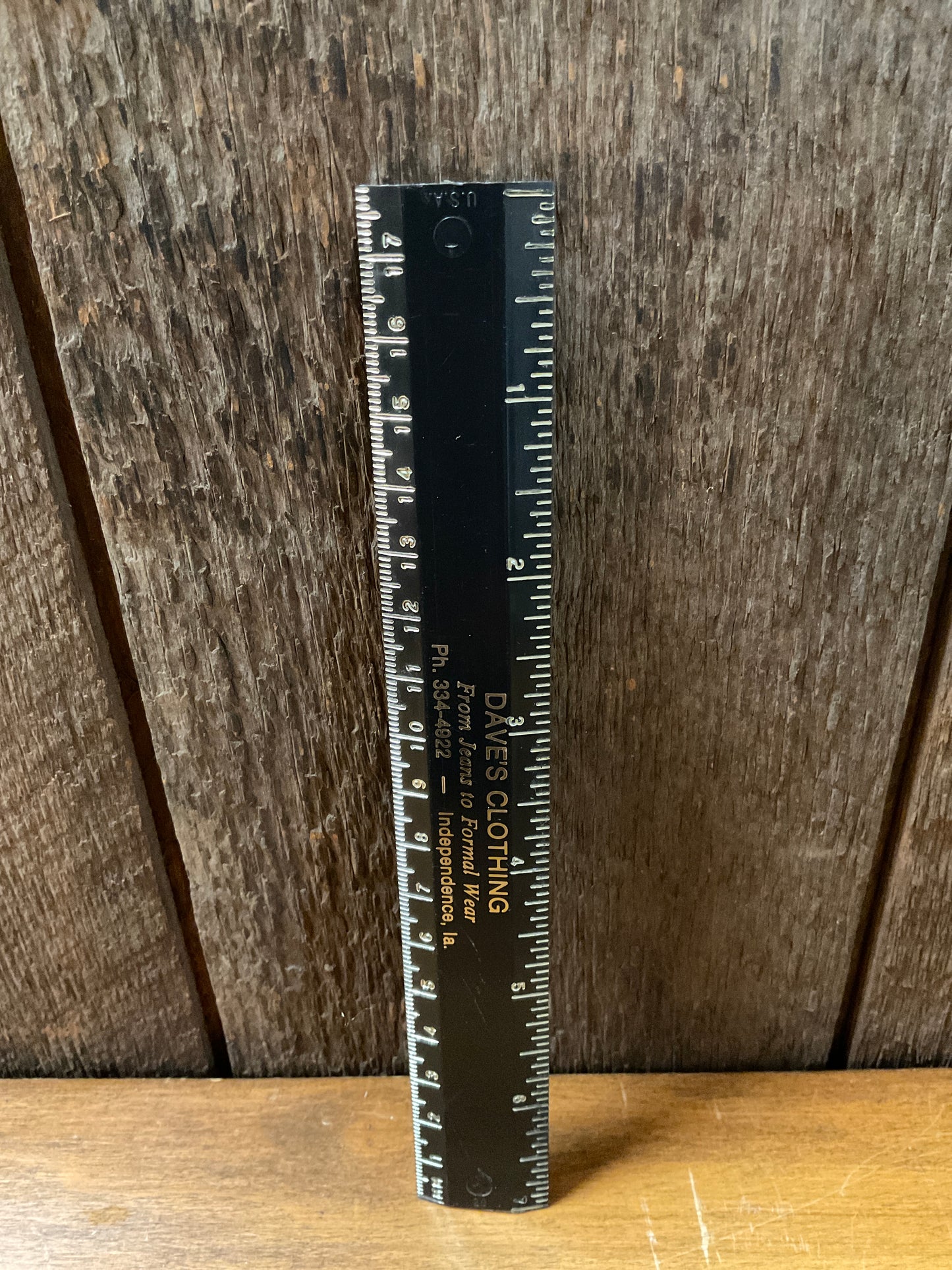 Vtg Dave’s Clothing 6” Ruler Independence Iowa