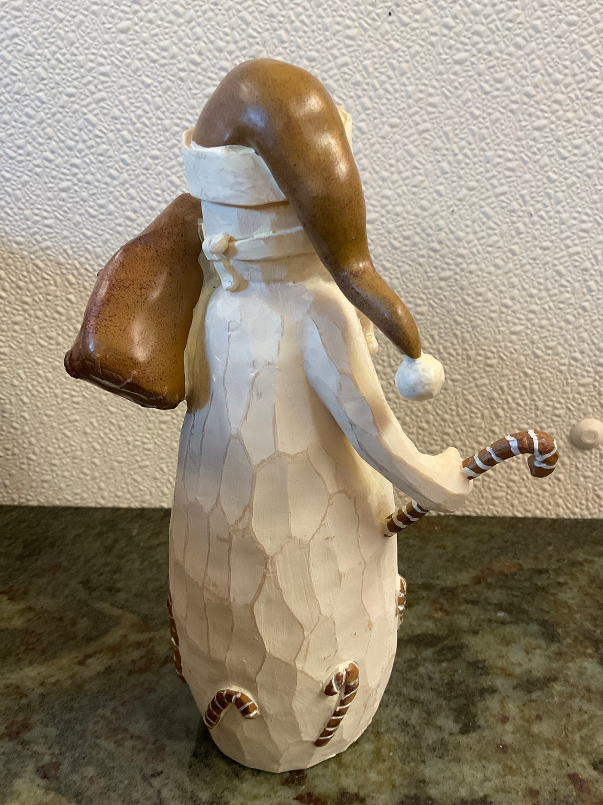 Resin Brown/Cream Chilly Claus Figurine