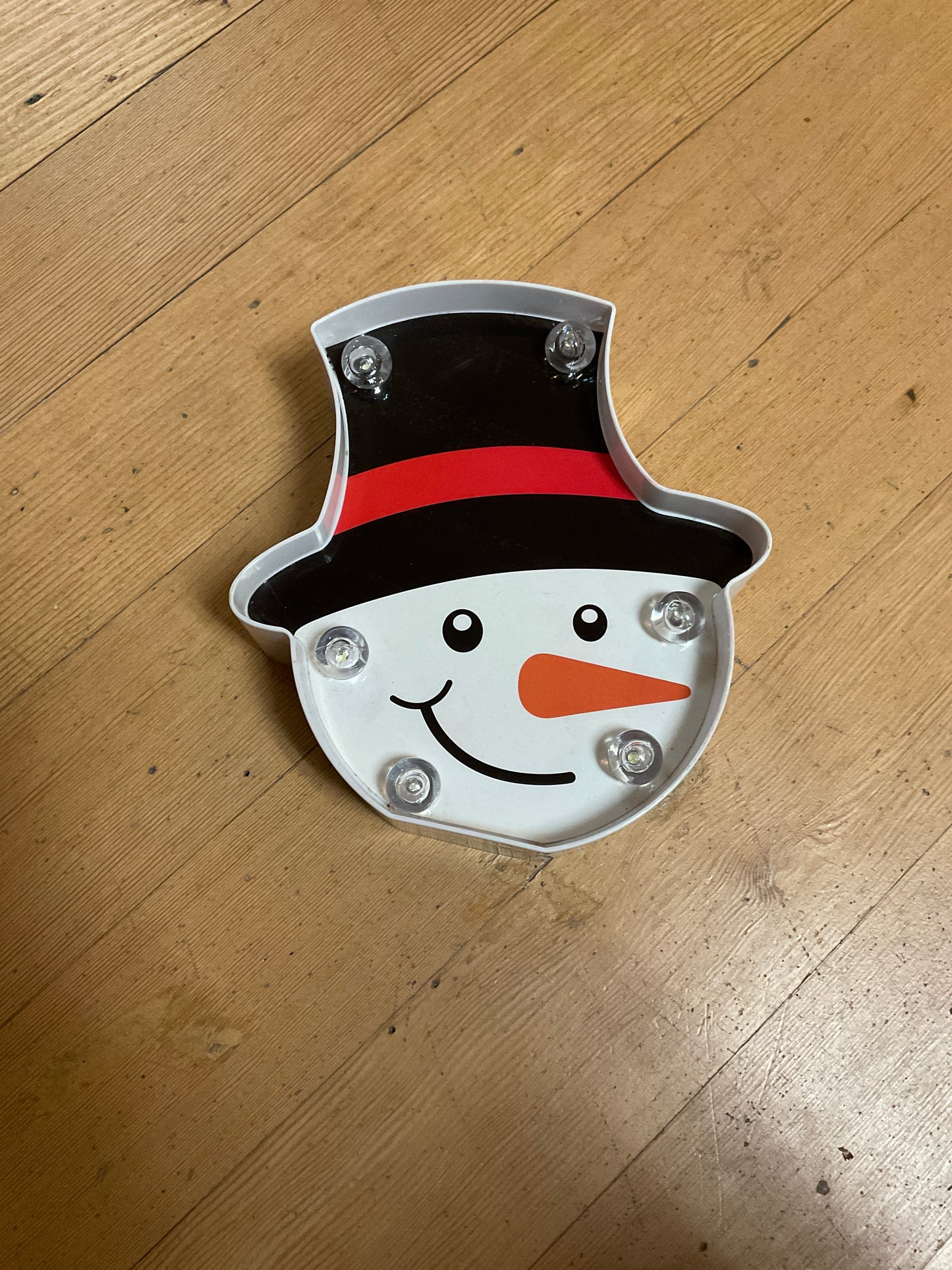 Snowman Light Up Head Decor