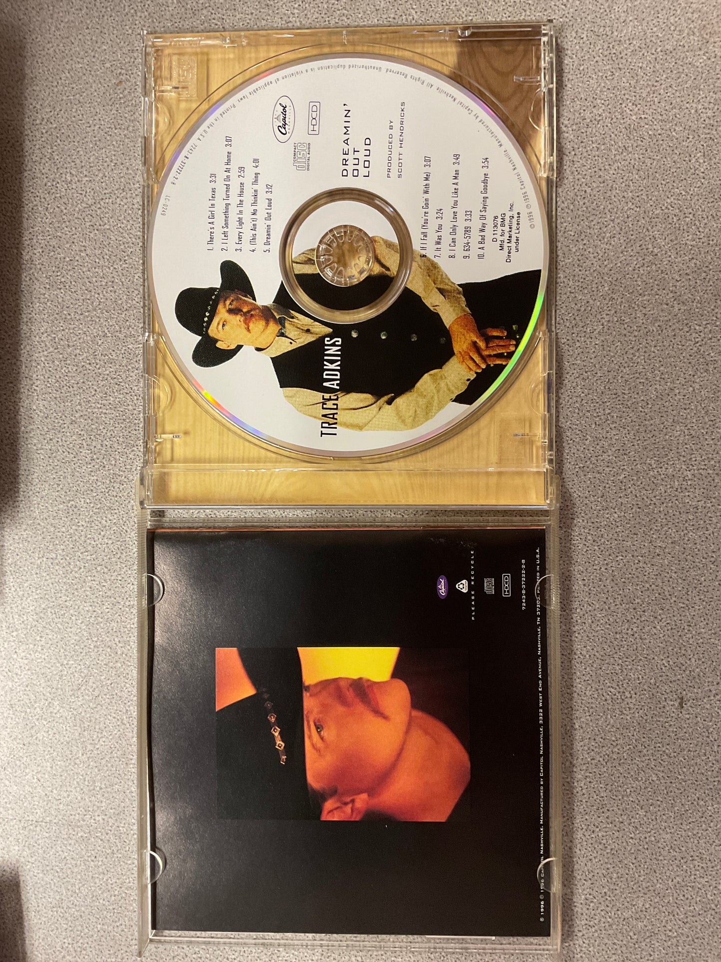 CD Trace Adkins Dreamin’ Out Loud
