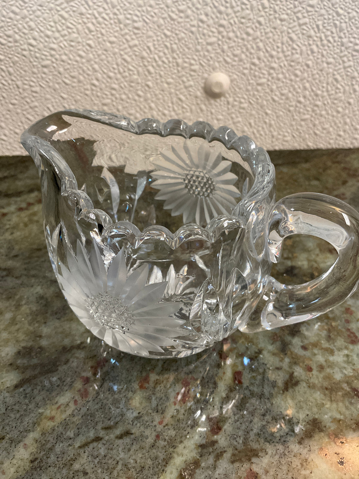 McKee Innovation Cut Glass Creamer