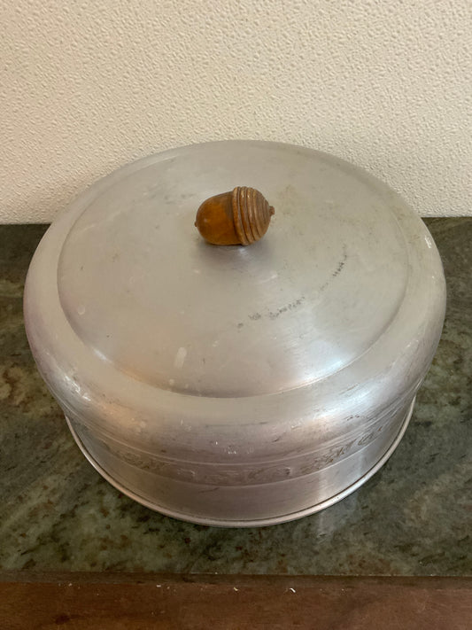 Vintage Aluminum Acorn Accent Cake Cover