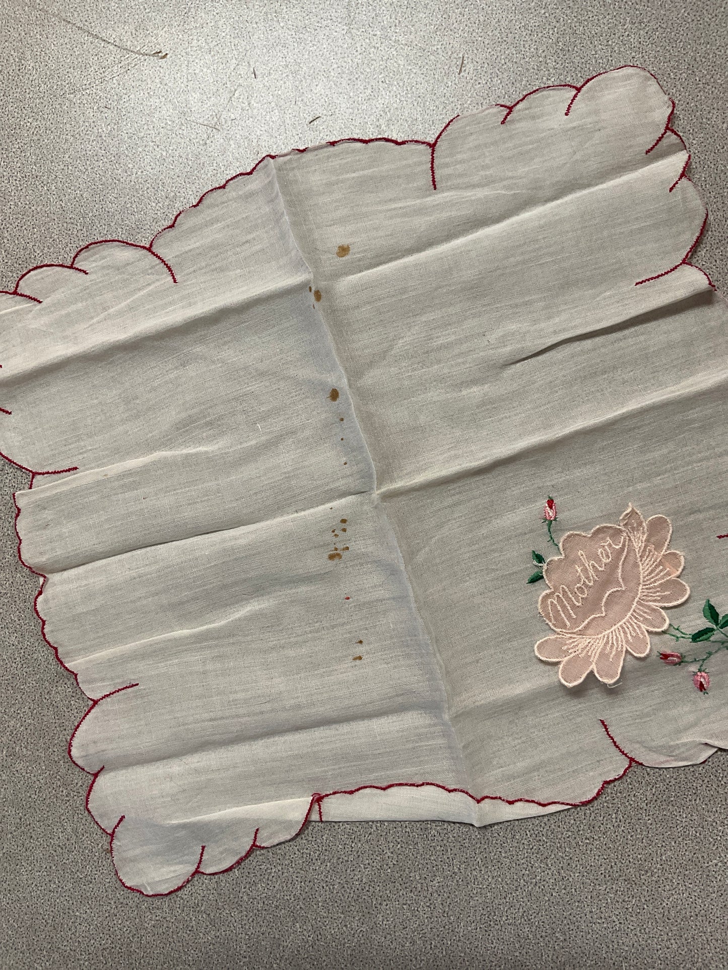 Vtg Mother Handkerchief