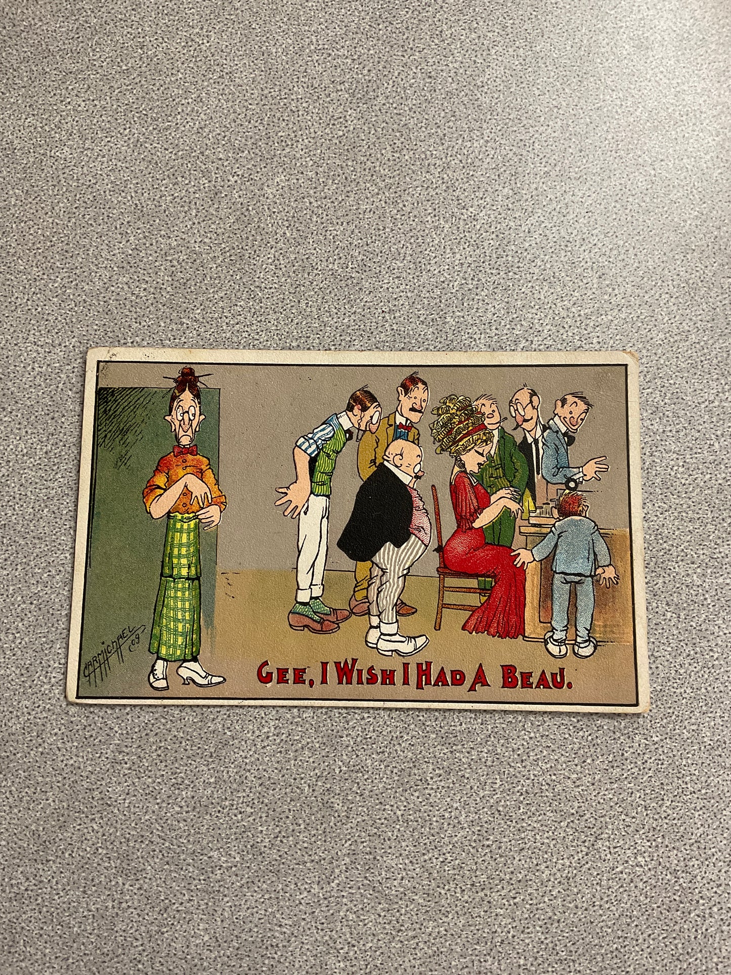 Vintage Post Card “Gee, I Wish I Had a Beau”