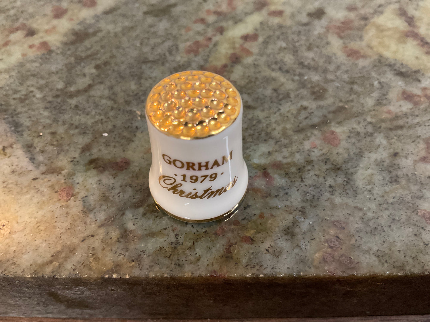 Vtg Norman Rockwell Christmas 1979 Thimble