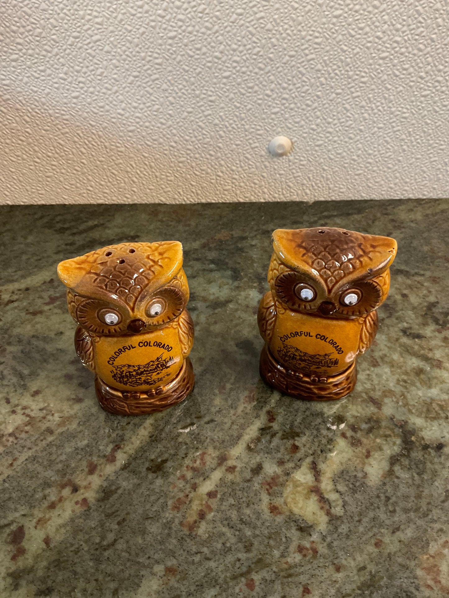Brown Owl Ceramic Salt & Pepper Shakers