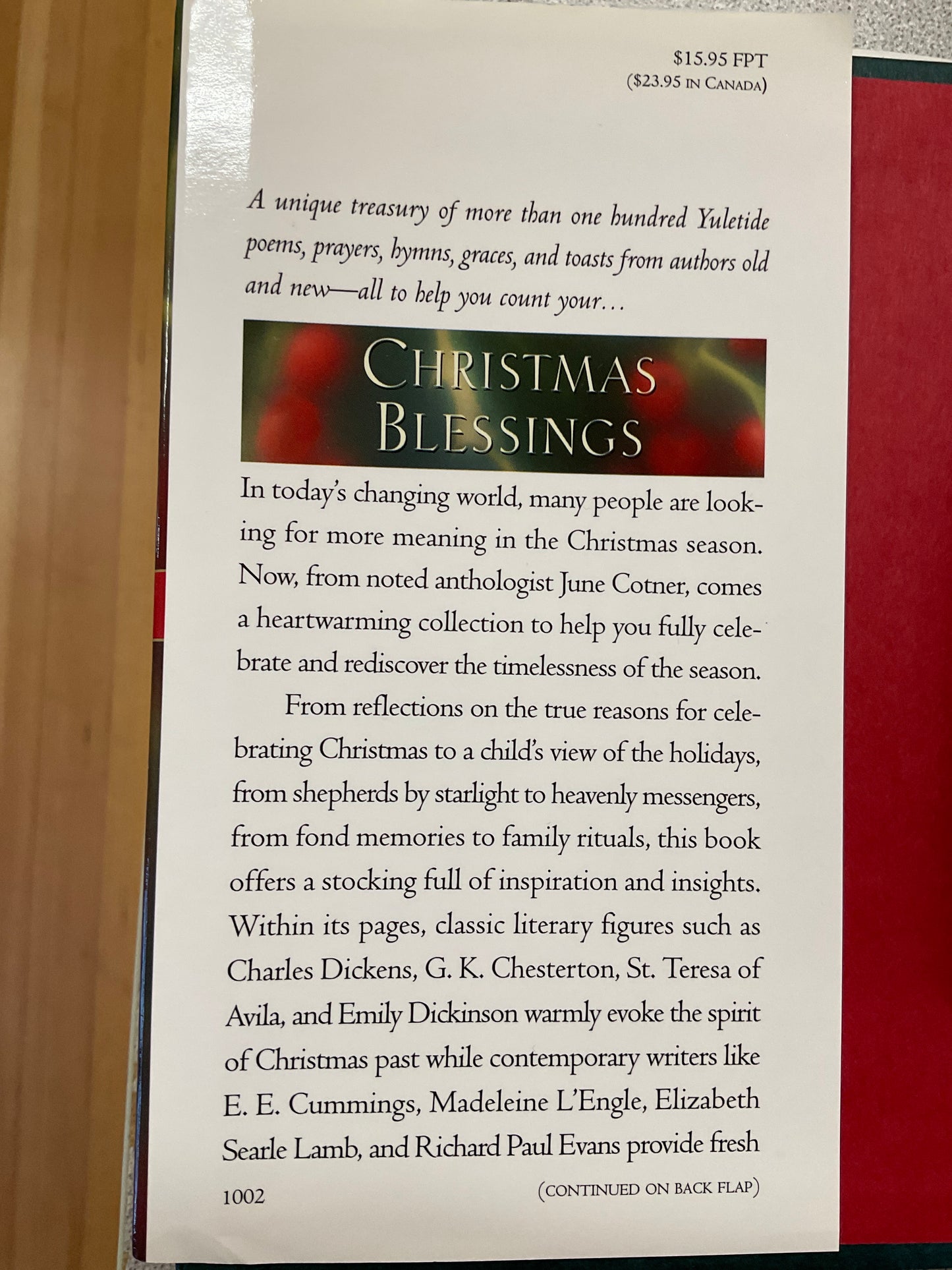 Book ‘Christmas Blessings’. 2002