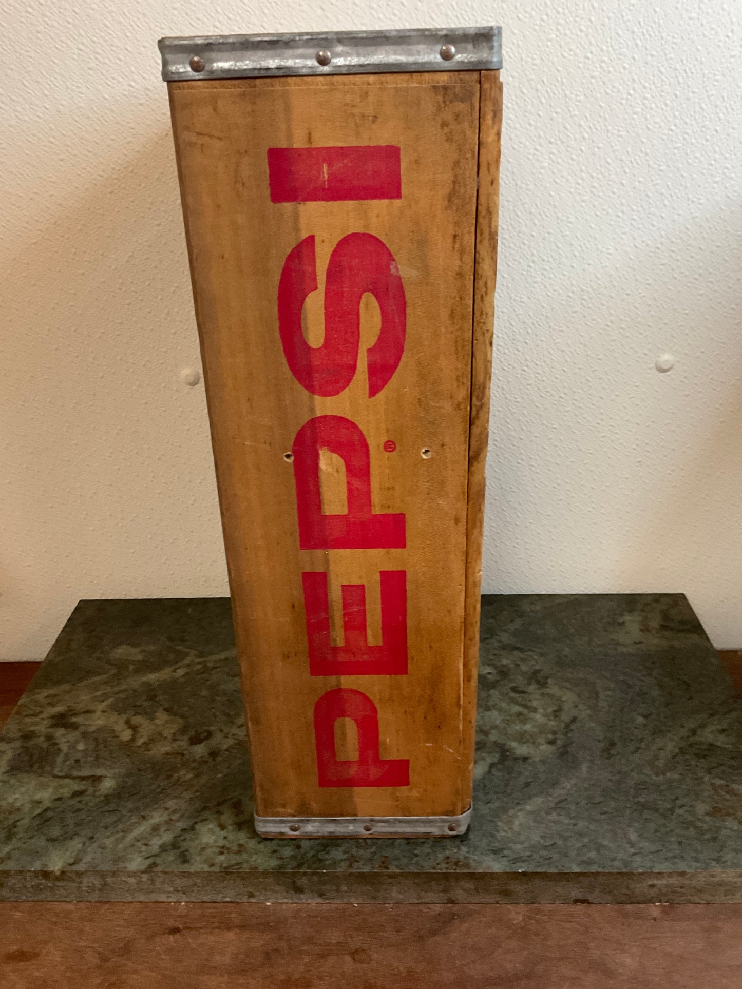 Vintage Pepsi-Cola Wooden Soda Crate