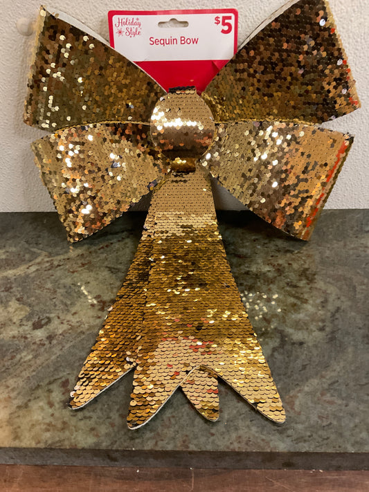 Holiday Style Sequin Bow