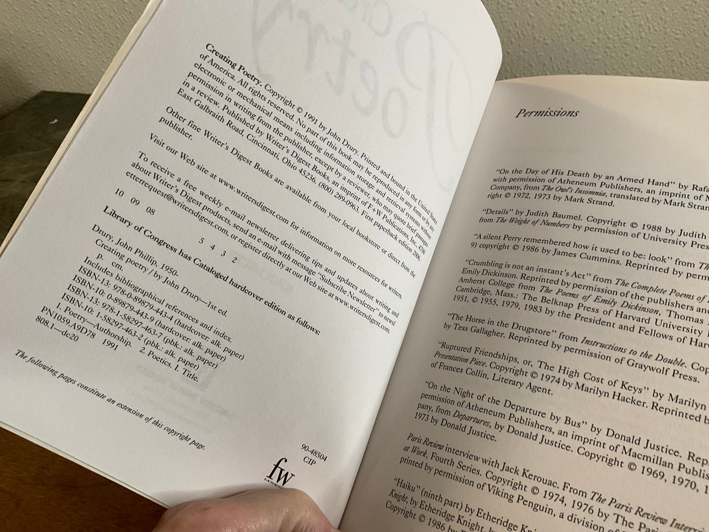 Book Creating Poetry