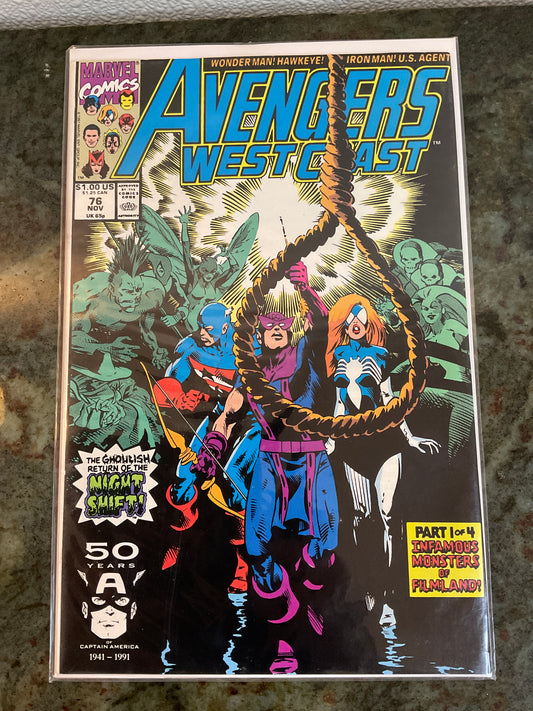 1991 Avengers West Coast #76