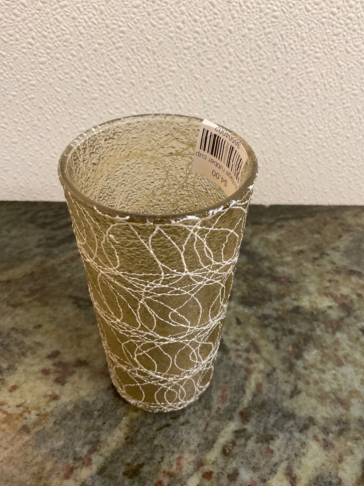 Vintage Spaghetti Rubber Glass