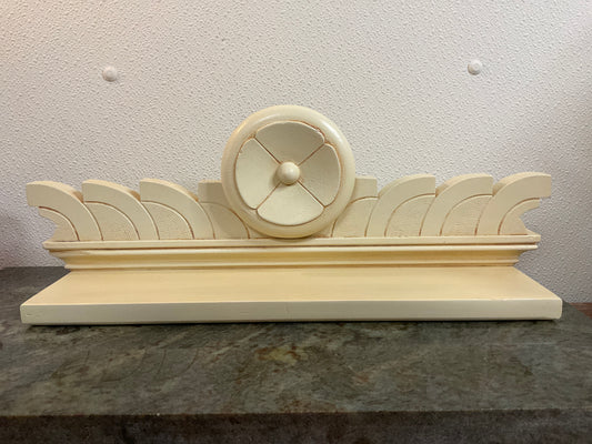 Cream Colored Shelf to Hang Two Ways