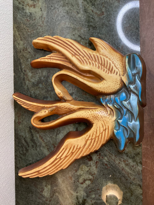 Vintage Swans Wall Decor.