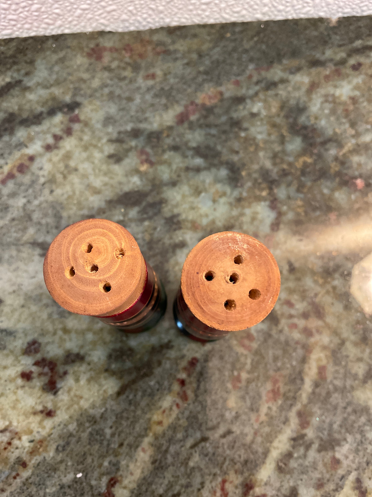 Hand Carved  & Painted Salt and Pepper Shakers