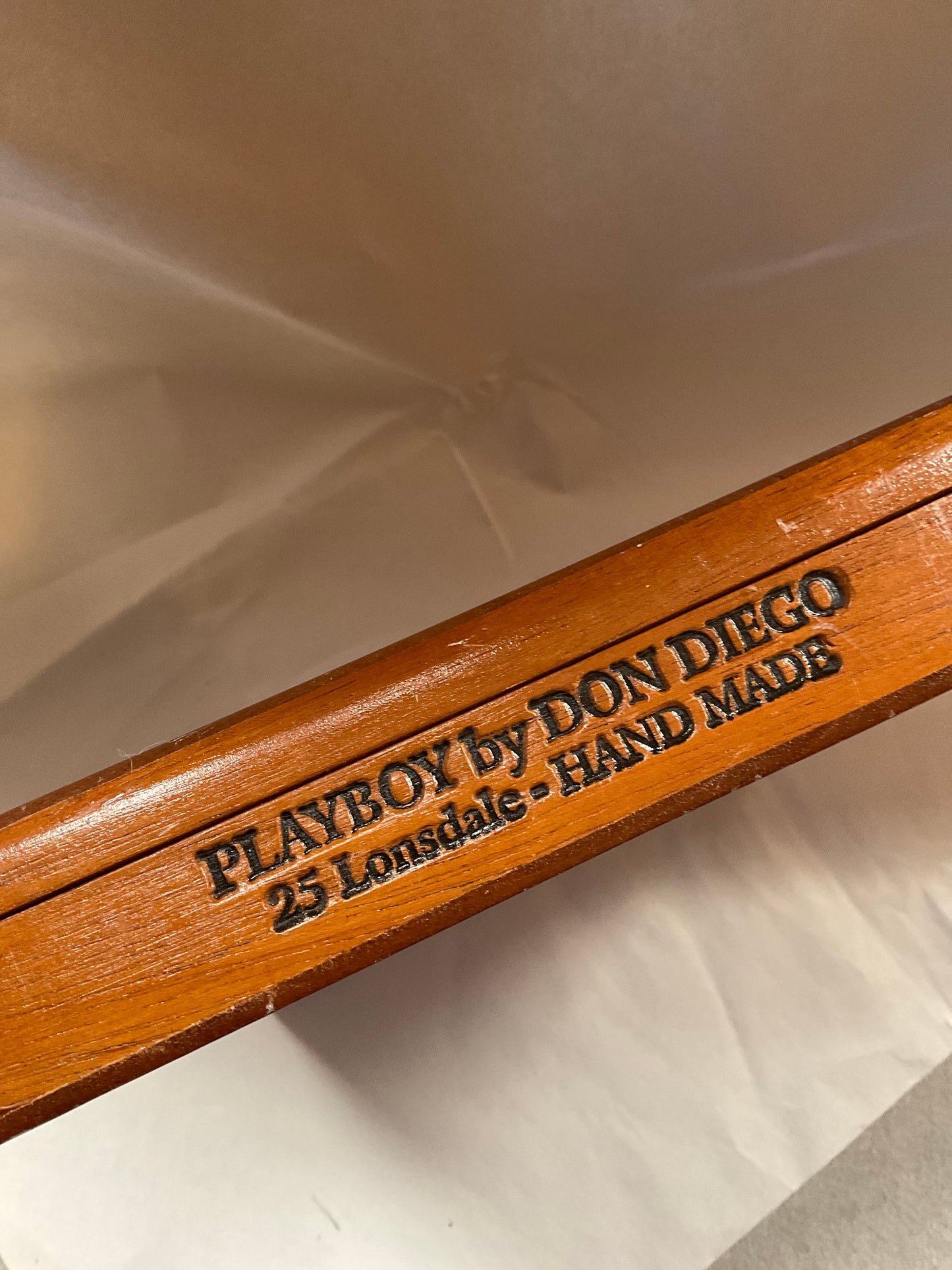 Vintage Playboy Hugh Hefner Signature Cigar Box