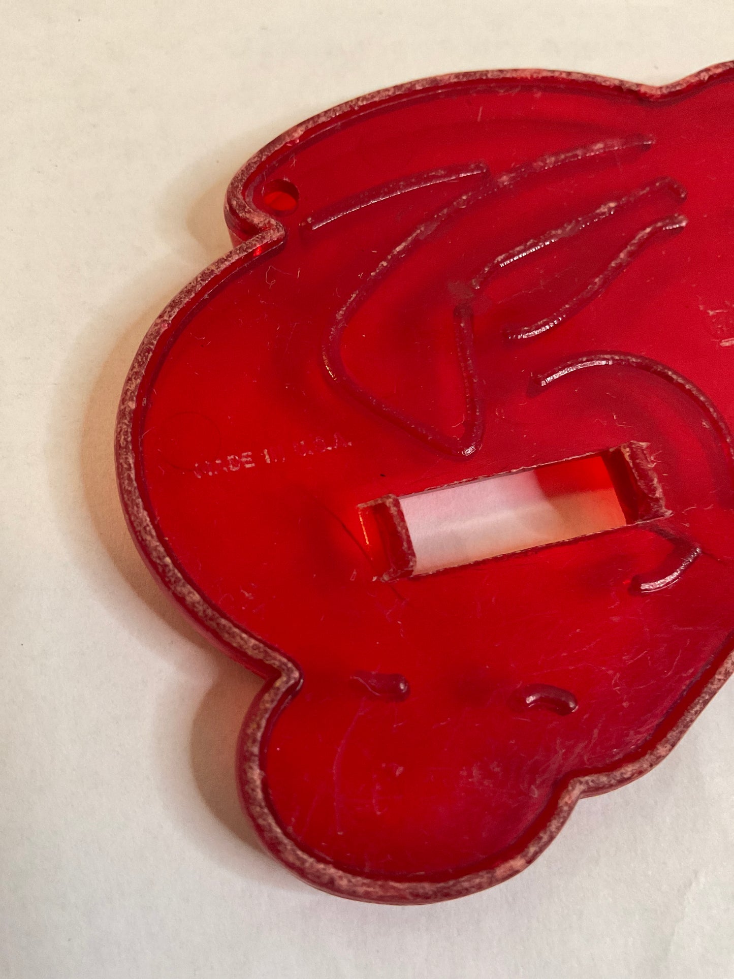 Red Plastic Bunny Cookie Cutter