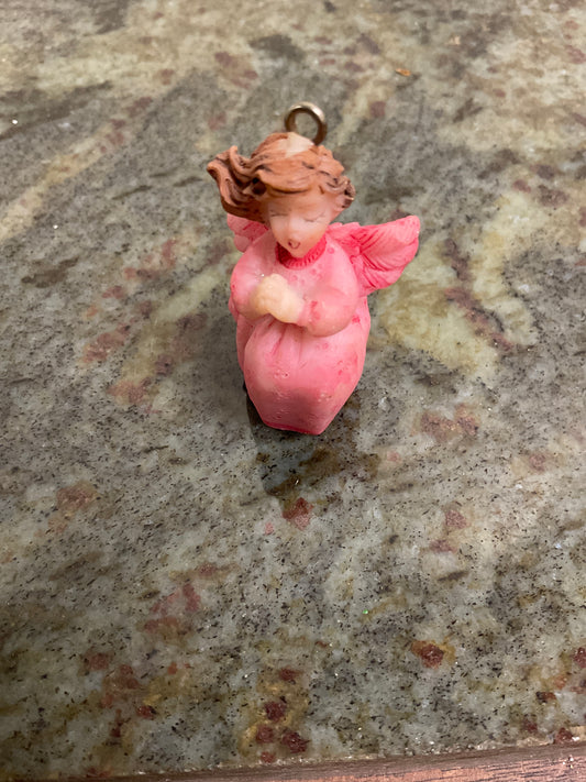 Vintage Pink Angels Ornament