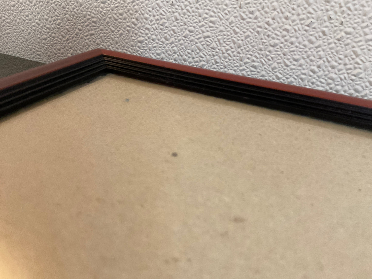 Reddish/Black Wood Frame Glass/Easel Back