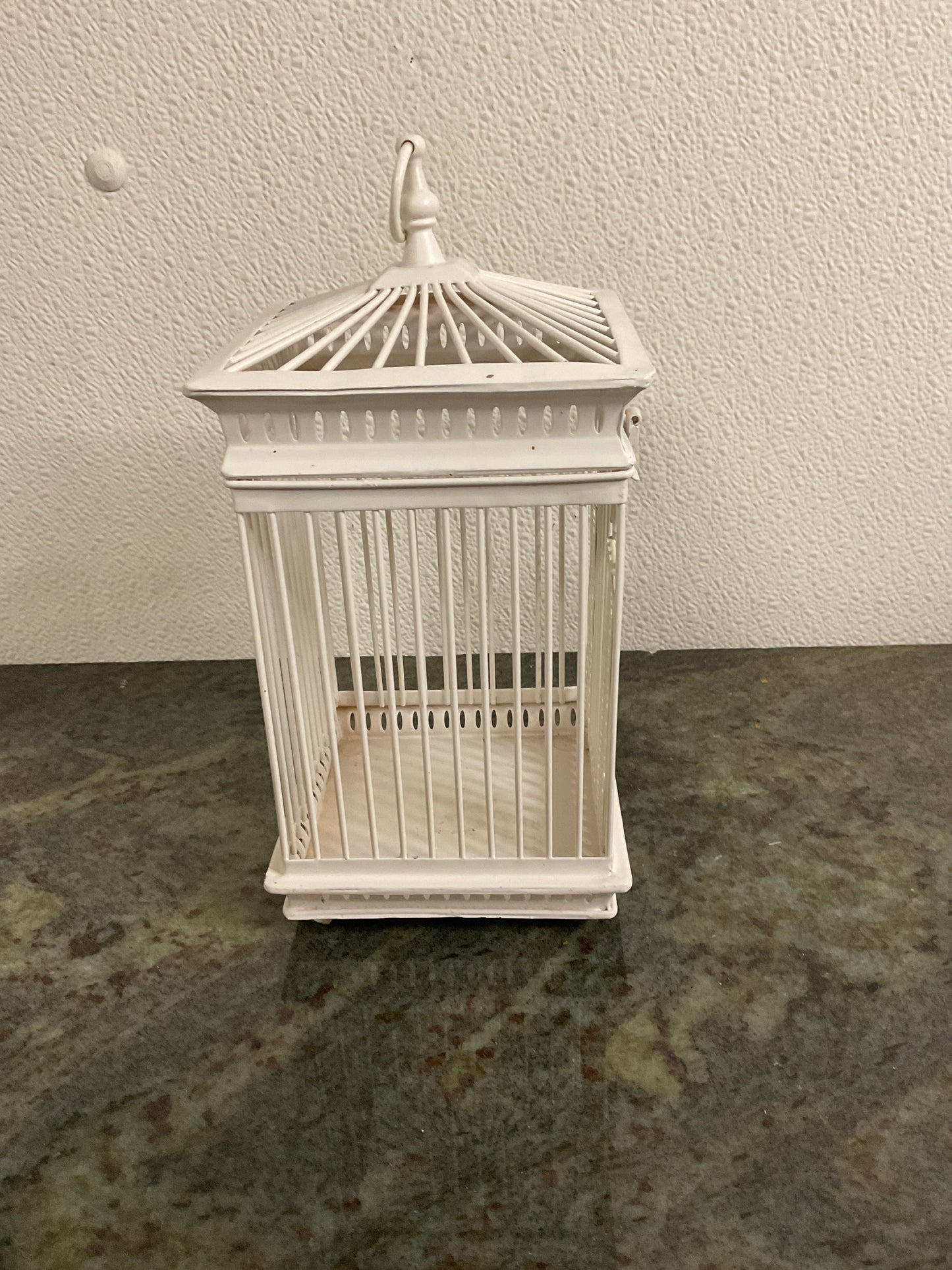 Ivory Decorative Bird Cage 9”