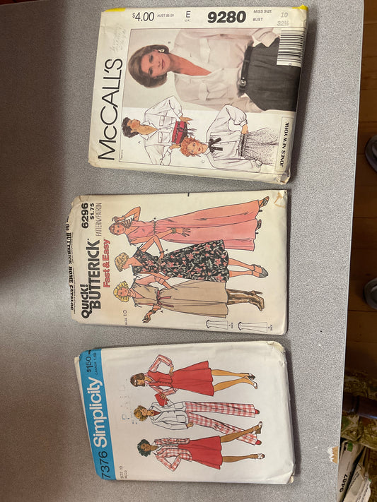 Bundle of 3 Sewing Patterns