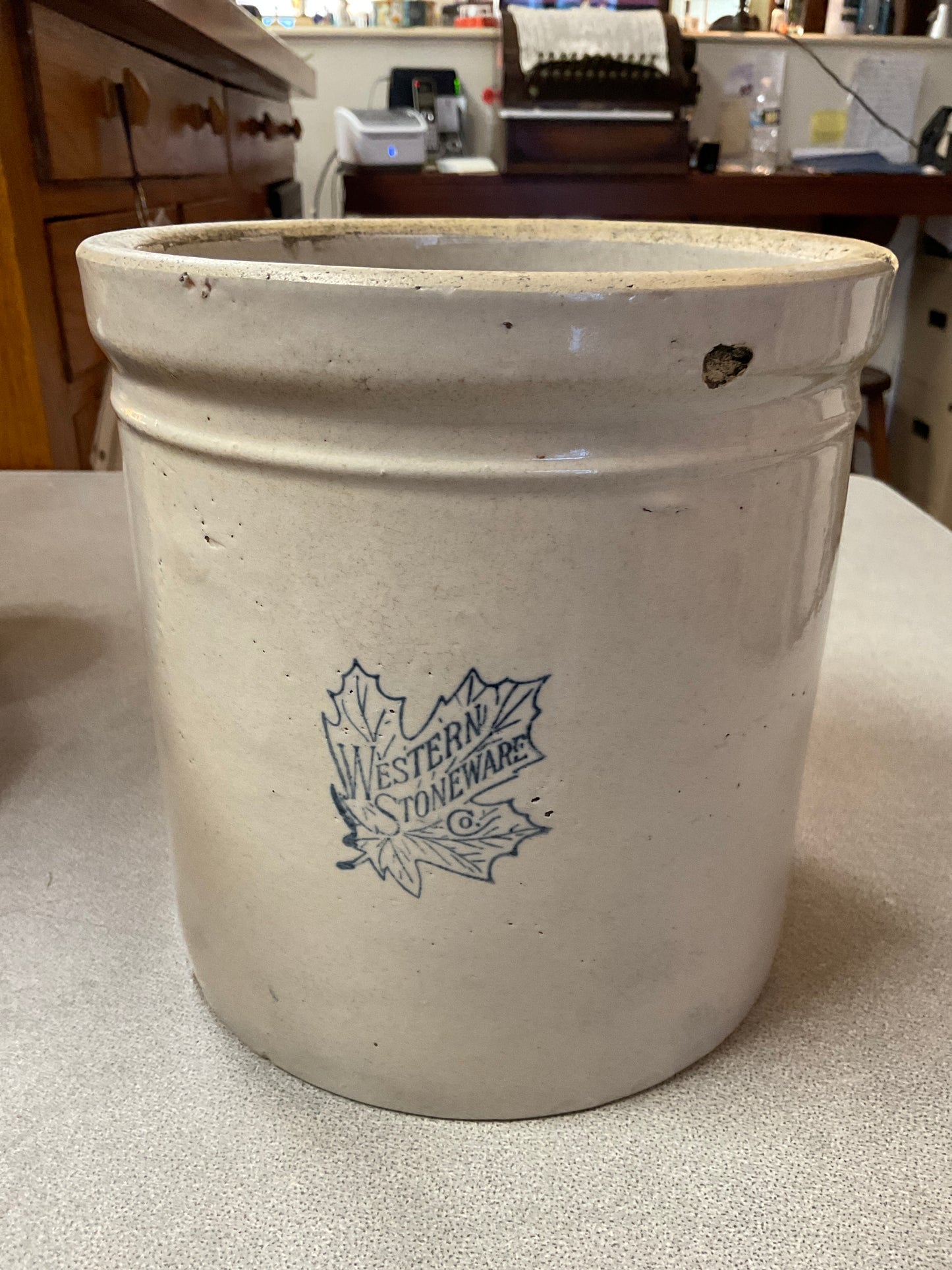 Western Stoneware Co. Cobalt Blue Crock