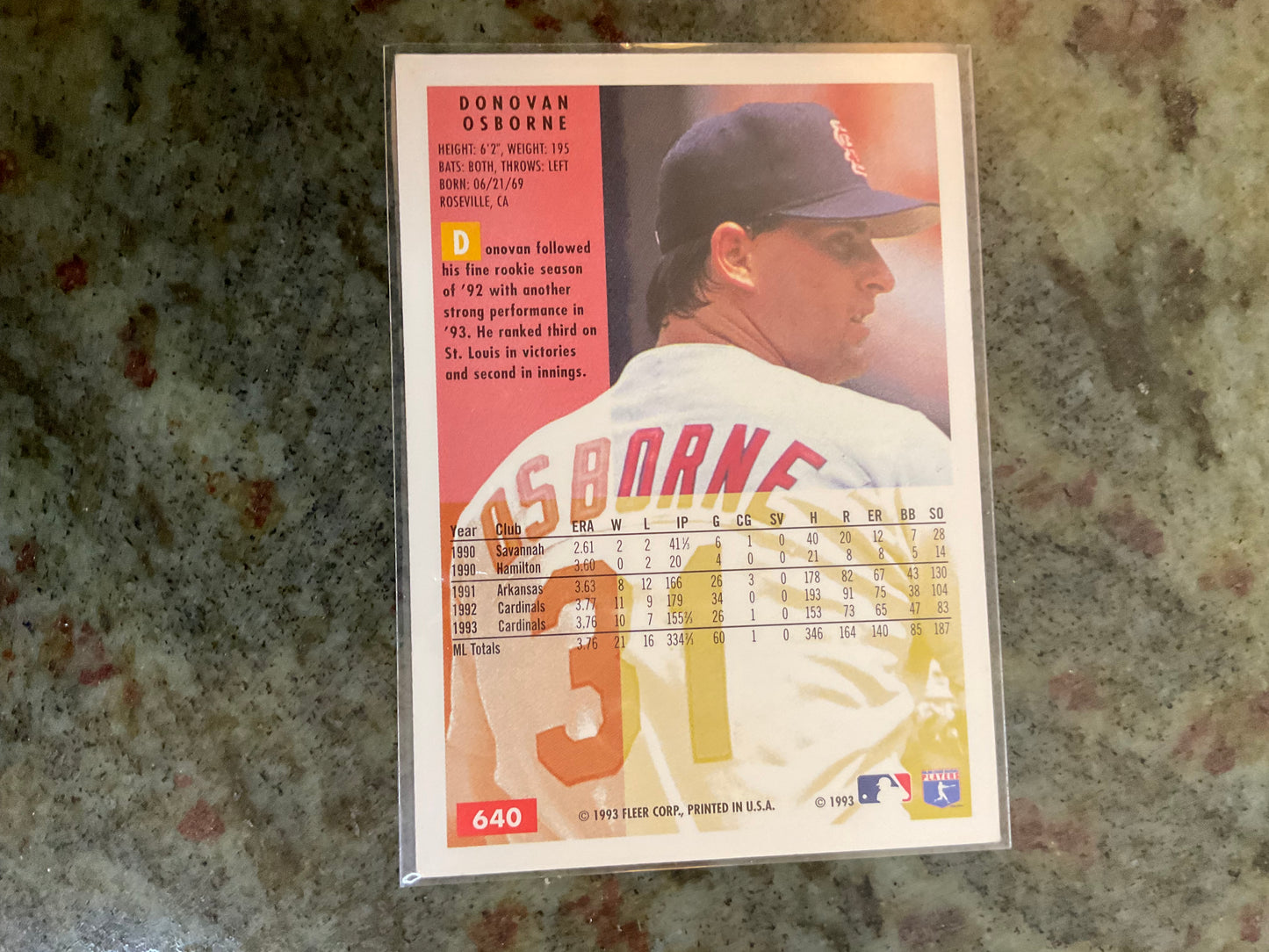 Donovan Osborne St. Louis Cardinals