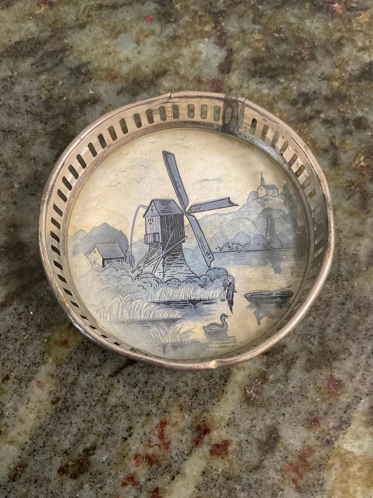 Delft Style Bottle Coaster-Germany