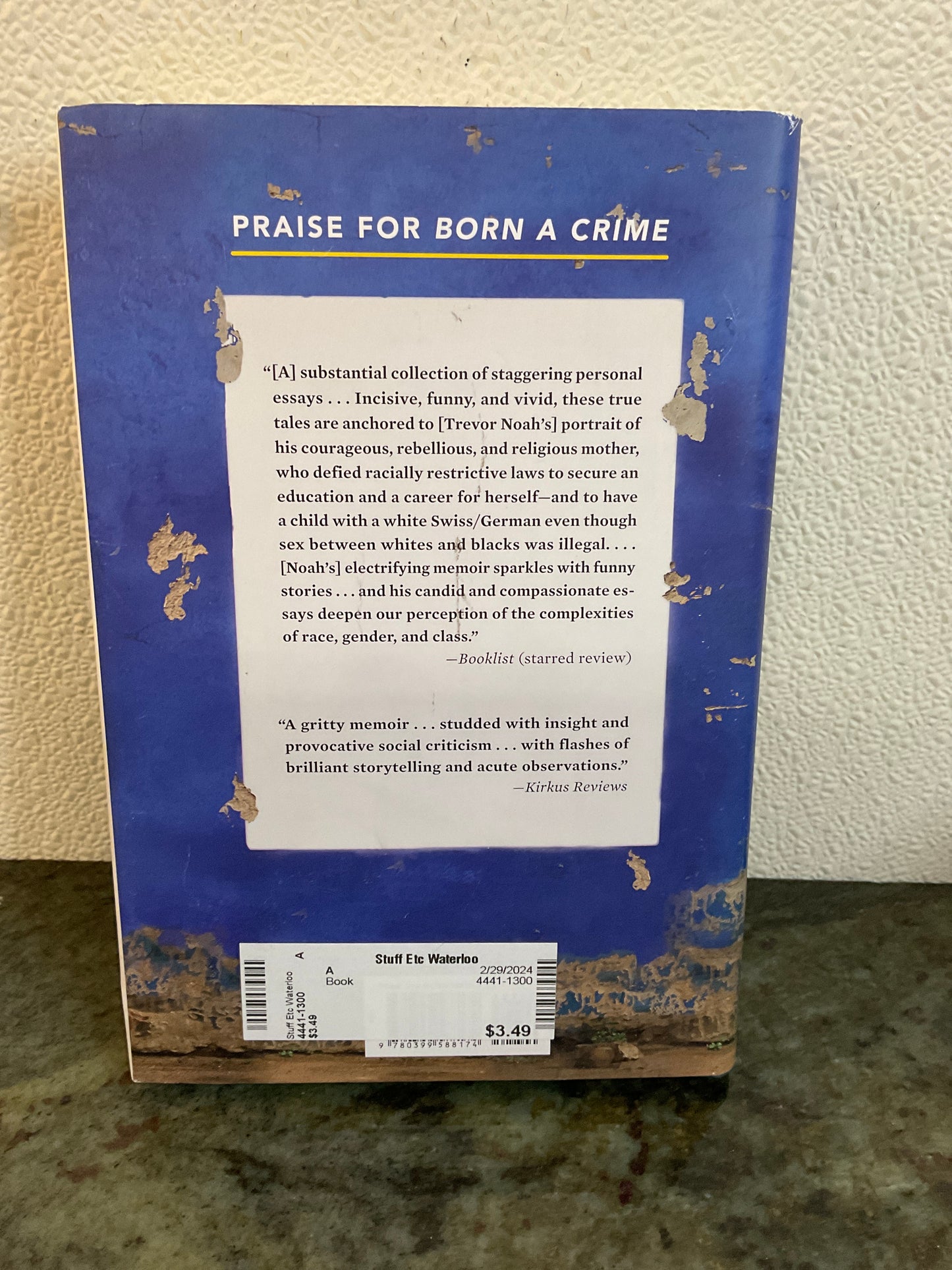 Book 2016 Born A Crime by Trevor Noah