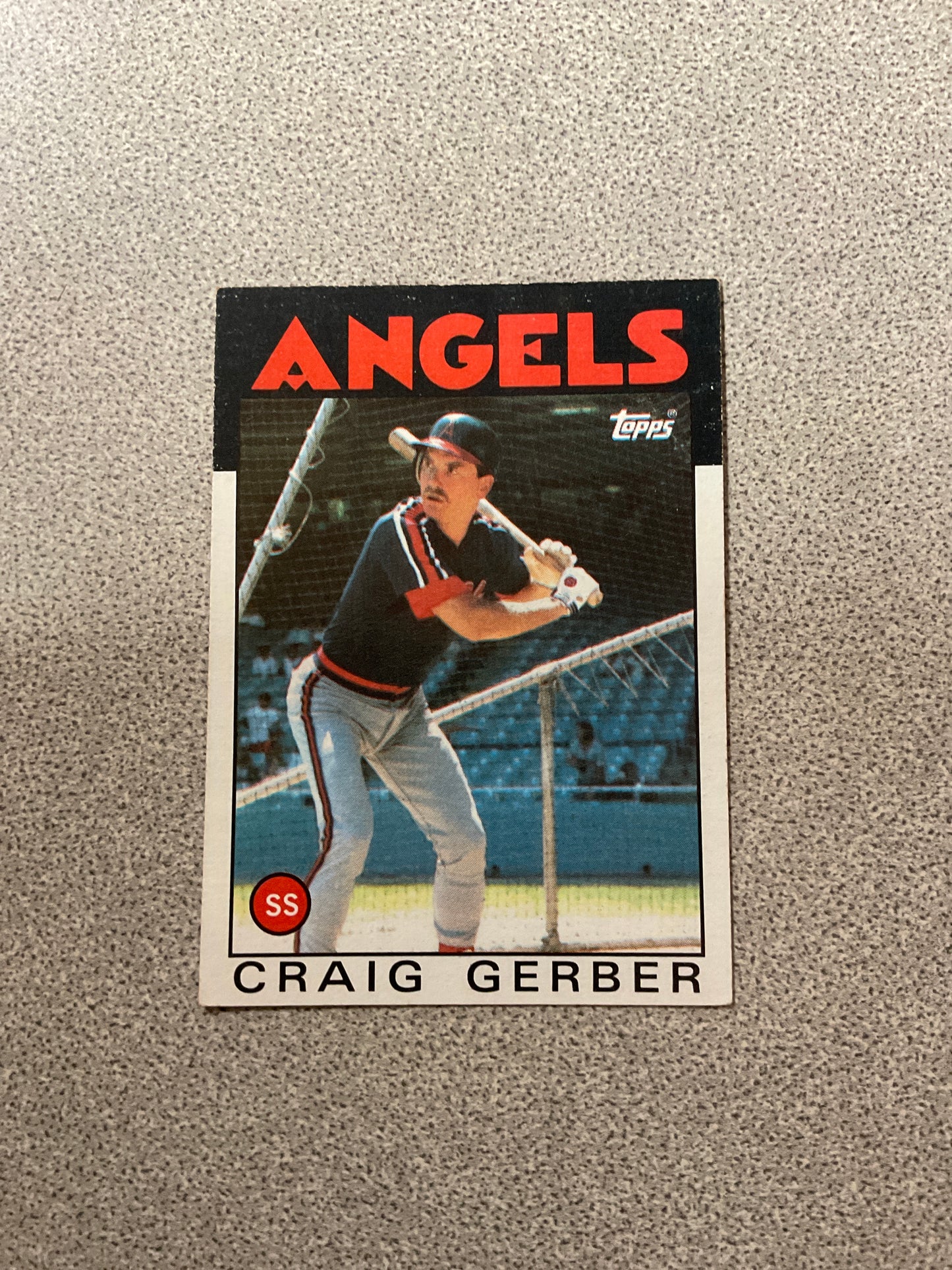 Baseball Card Craig Gerber
